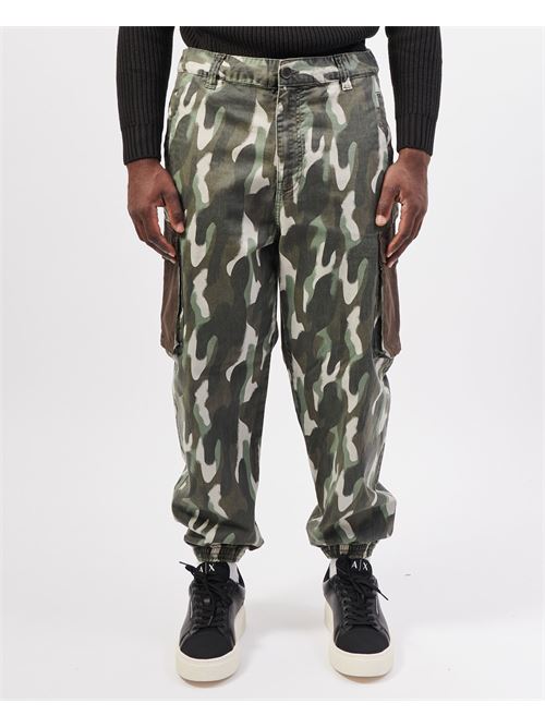 Pantalon cargo homme AX à motif camouflage ARMANI EXCHANGE | 6DZP01-ZN4ZZ4891